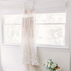 Berta Privée Designer Wedding Dress -Style number #23-P04. Worn ONCE dry cleaned